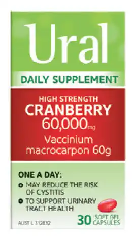 Ural high strength cranberry 30 caps