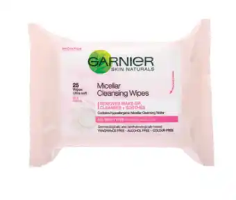 Direct Chemist Outlet Garnier skincare micellar cleansing wipes 25 offer