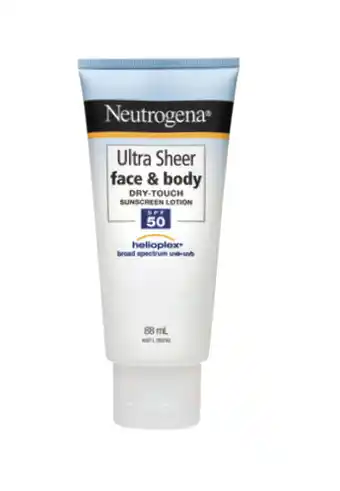 Direct Chemist Outlet Neutrogena suncare ultra sheer spf50 sunscreen lotion 88ml offer