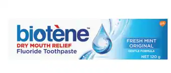 Direct Chemist Outlet Biotene toothpaste original 120g offer
