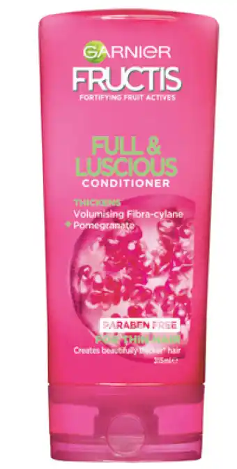 Garnier fructis full & luscious conditioner 315ml