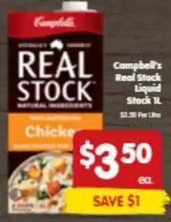 Spar Campbell's Real Stock 1L offer