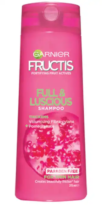 Direct Chemist Outlet Garnier fructis full & luscious shampoo 315ml offer