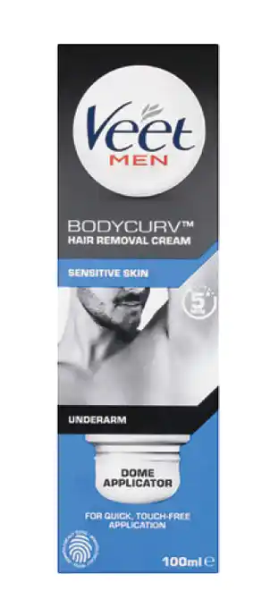Veet men sensitive skin hair removal cream 100ml