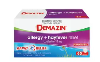 Direct Chemist Outlet Demazin allergy + hayfever relief 60 tablets offer