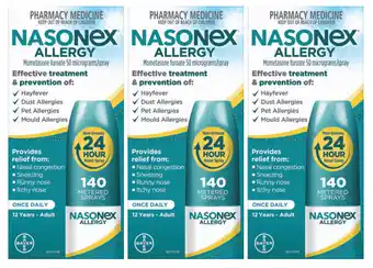 Direct Chemist Outlet Nasonex allergy nasal spray 140 sprays offer