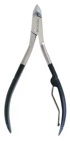 Manicare cuticle clippers with side spring