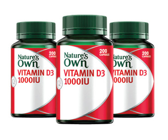Direct Chemist Outlet Nature's own vitamin d3 1000iu 200 capsules offer