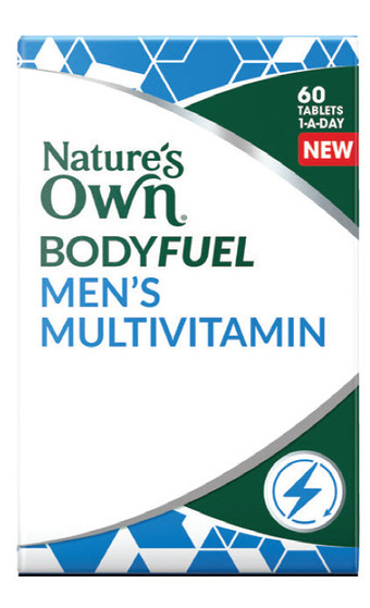 Nature's own bodyfuel men's multivitamin 60 tablets