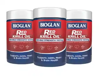 Bioglan red krill oil double strength 1000mg 60 capsules