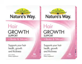 Direct Chemist Outlet Nature's way hair growth support 30 tablets offer