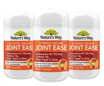 Direct Chemist Outlet Nature's way activated curcumin joint ease 50 tablets offer
