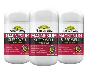 Direct Chemist Outlet Nature's way magnesium sleep well with kava 60 tablets offer