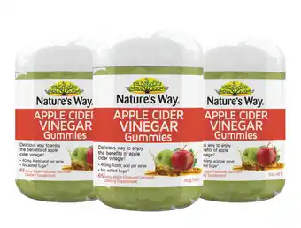 Direct Chemist Outlet Nature's way apple cider vinegar gummies 65 gummies offer