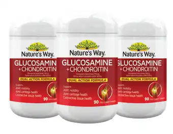 Direct Chemist Outlet Nature's way glucosamine + chondroitin 90 tablets offer