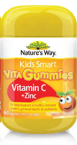 Nature's way vitamin c + zinc 60 pastilles