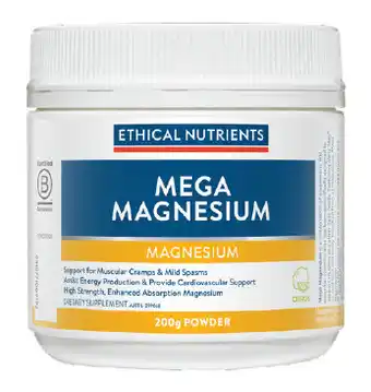 Ethical nutrients mega magnesium citrus 200g powder