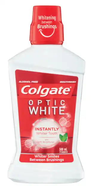 Star Discount Chemist Colgate optic white mouth wash 500ml offer