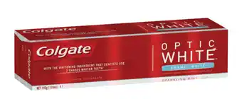 Star Discount Chemist Colgate tooth paste optic enamel white sparkling mint 140g offer