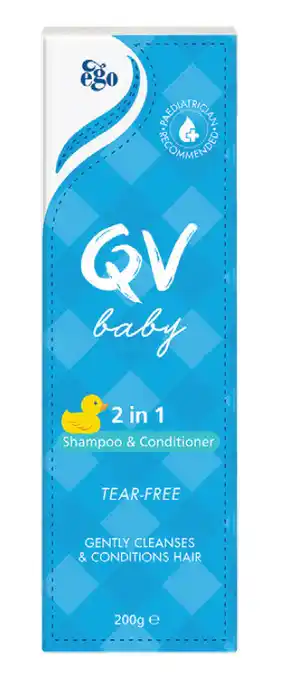 Qv baby 2 in 1 shampoo & conditioner 200g