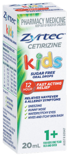 Star Discount Chemist Zyrtec cetirizine kids sugar free oral drops 1+ years 20ml offer