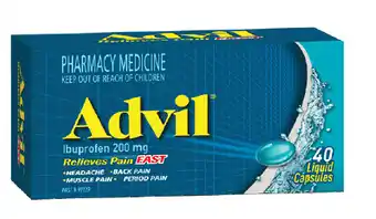 Star Discount Chemist Advil ibuprofen 200mg 40 liquid caps offer