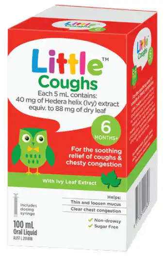 Star Discount Chemist Little coughs 6 months + 100ml oral liquid offer