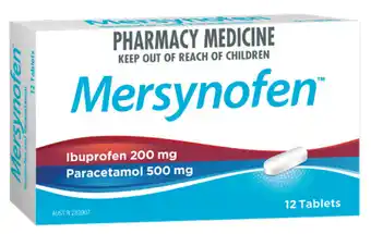 Star Discount Chemist Mersynofen ibuprofen 200mg paracetamol 500mg 12 tablets offer