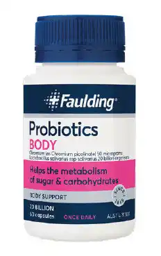 Star Discount Chemist Faulding probiotics body 60 capsules offer