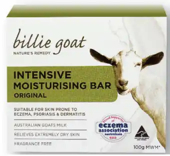 Alliance Pharmacy Billie goat intensive moisturising bar original 100g offer