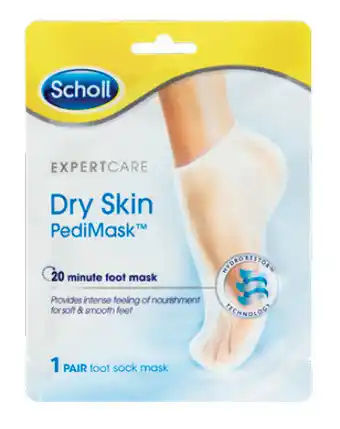 Scholl expertcare dry skin pedimask 1 pair foot sock mask