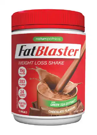 Star Discount Chemist Naturopathica fatblaster weight loss shake chocolate 430g offer