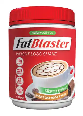 Star Discount Chemist Naturopathica fatblaster weight loss shake double choc mocha 430g offer