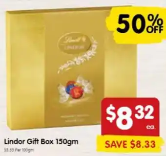 Lindor Gift Box 150gm