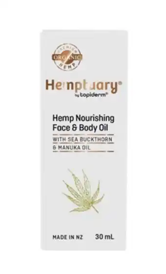 Alliance Pharmacy Hemptuary nourishing face & body oil 30ml offer