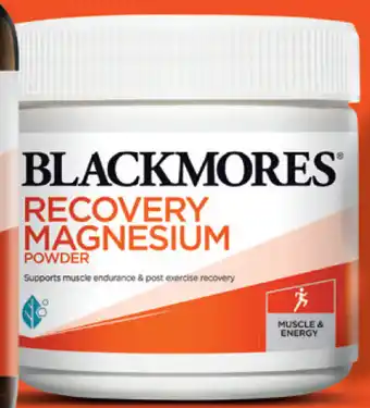 Alliance Pharmacy Blackmores recovery magnesium powder 200g offer