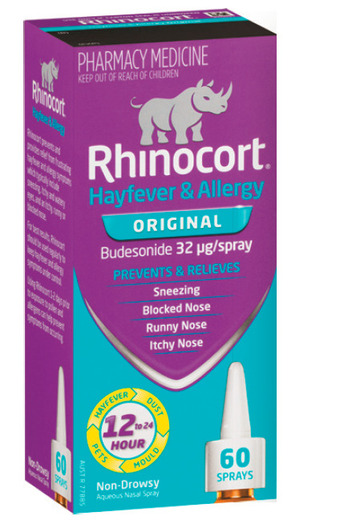 Rhinocort hayfever & allergy non-drowsy nasal spray original 60 sprays