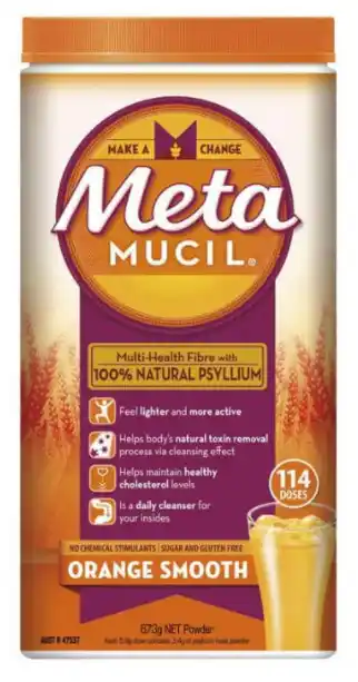 Alliance Pharmacy Metamucil fibre supplement orange smooth 114 doses offer