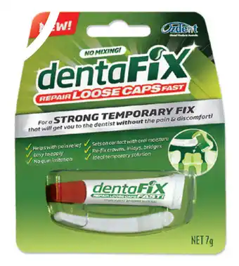 Dentafix temporary cap repair 7g