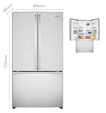 The Good Guys Westinghouse 565l french door refrigerator offer