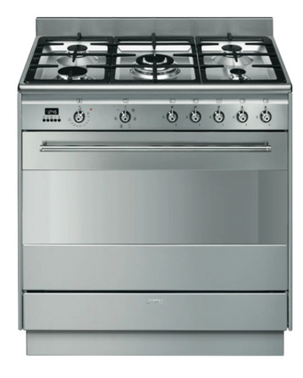 The Good Guys Smeg 90cm freestanding cooker - stainless steel offer
