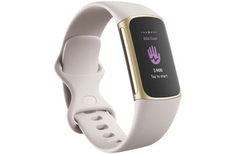 The Good Guys Fitbit charge 5 - lunar white offer