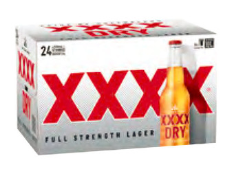 Xxxx dry bottle 330ml
