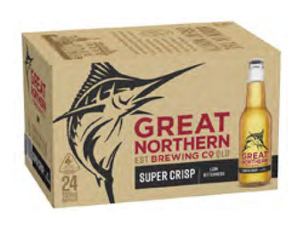 Great northern super crisp lager bottle 330ml