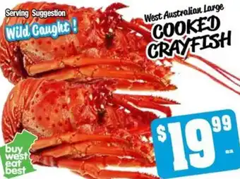 Farmer Jack's West Australian Large COOKED CRAYFISH offer