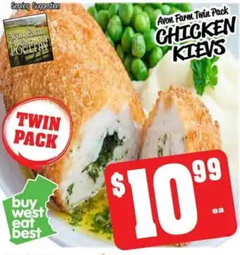Farmer Jack's Avon Farm Twin Pack CHICKEN KIEVS offer