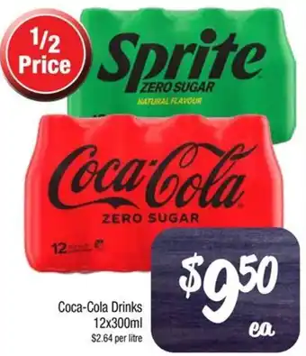 Farmer Jack's Coca-Cola Drinks 12x300ml offer