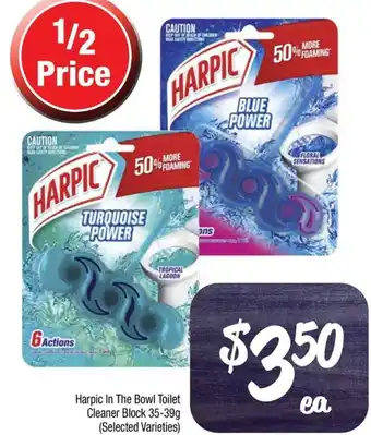 Farmer Jack's Harpic In The Bowl Toilet Cleaner Block 35-39g offer