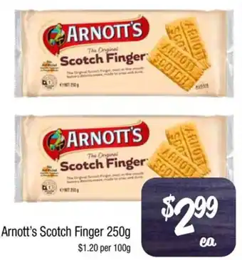 Arnott's Scotch Finger 250g