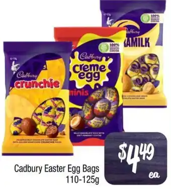 Farmer Jack's Cadbury Easter Egg Bags 110-125g offer